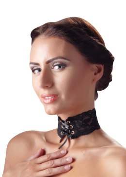 Koronkowa ozdobna obroża na szyję wiązana BDSM sex Cottelli ACCESSOIRES