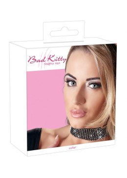 Obroża choker kryształki ozdobny regulowany bdsm Bad Kitty