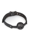 Knebel-Ball Gag With PVC Ball - Black Easytoys