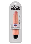 Wibrator-KING COCK 8"""" VIBR STIFFY FLESH