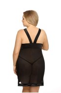 Samara black chemise XXL+ ( czarna halka ) Anais