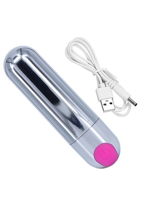 Mini wibrator mały sex masażer 7cm 10 trybów USB Boss Series Magic