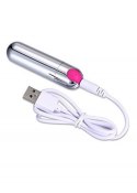 Mini wibrator mały sex masażer 7cm 10 trybów USB Boss Series Magic