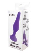 Korek analny plug silikonowy przyssawka 12 cm Boss Series HeavyFun