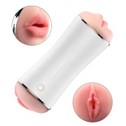 Masturbator podwójny wagina usta wibracje dźwięki USB Boss Series Fox