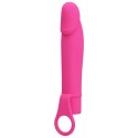 Wibrator klasyczny realistyczny penis 15cm 10 trybów Pretty Love