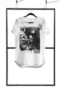 T-shirt men white S fashion Demoniq