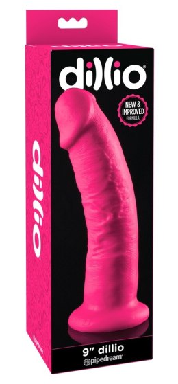 Dildo różowe z przyssawką - Dillio 9