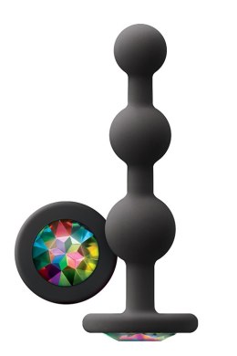 GLAMS RIPPLE RAINBOW GEM BLACK NS Novelties