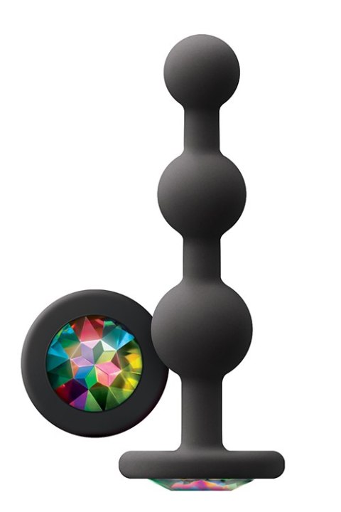 GLAMS RIPPLE RAINBOW GEM BLACK NS Novelties