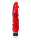 Wibrator realistyczny jak penis naturalny 22cm czerwony Boss Series Easy-Love