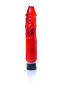 Wibrator realistyczny jak penis naturalny 22cm czerwony Boss Series Easy-Love