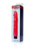 Wibrator realistyczny jak penis naturalny 22cm czerwony Boss Series Easy-Love