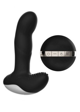 Wibrator-Silicone Massager USB 7 Function + Pulsator / Heating BLACK Boss Series Fox