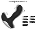 Wibrator-Silicone Massager USB 7 Function + Pulsator / Heating BLACK Boss Series Fox