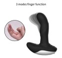 Wibrator-Silicone Massager USB 7 Function + Pulsator / Heating BLACK Boss Series Fox