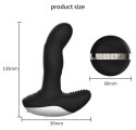 Wibrator-Silicone Massager USB 7 Function + Pulsator / Heating BLACK Boss Series Fox