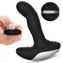 Wibrator-Silicone Massager USB 7 Function + Pulsator / Heating BLACK Boss Series Fox