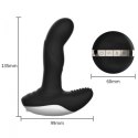 Wibrator-Silicone Massager USB 7 Function + Pulsator / Heating BLACK Boss Series Fox