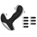 Wibrator-Silicone Massager USB 7 Function + Pulsator / Heating BLACK Boss Series Fox