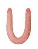 Dildo dwustronne penis członek cyberskóra 44cm