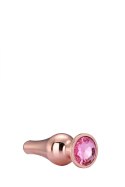 GLEAMING LOVE ROSE GOLD PLEASURE PLUG M Dream Toys