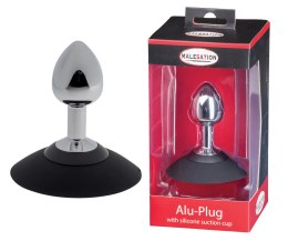 MALESATION Alu-Plug with suction cup small, chrome Malesation