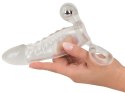 Przedłużka penisa z wibracją - Crystal Clear Vibrating Sleeve Crystal