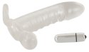 Przedłużka penisa z wibracją - Crystal Clear Vibrating Sleeve Crystal