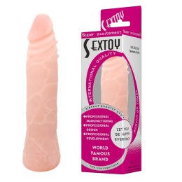 Dildo sztuczny członek wyginany realistyczny 19cm BAILE