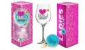 LADIES TIME - kieliszek do wina Signoria 700ml + pompon - Najfajniejsza BGtech