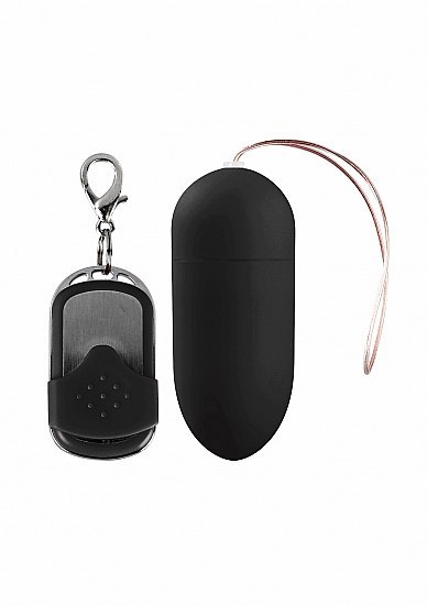 10 Speed Remote Vibrating Egg - Big - Black ShotsToys