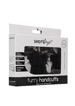 Kajdanki Furry Handcuffs - Black ShotsToys