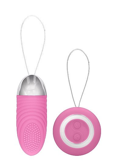 Ethan - Rechargeable Remote Control Vibrating Egg - Pink Simplicity