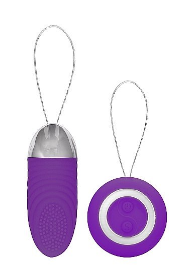 Ethan - Rechargeable Remote Control Vibrating Egg - Purple Simplicity