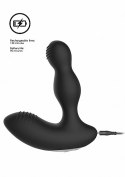 Remote Controlled E-Stim & Vibrating Prostate Massager - Black ElectroShock