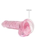 7" / 18 cm Realistic Dildo With Balls - Pink RealRock