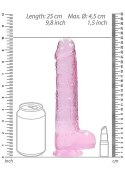 9" / 23 cm Realistic Dildo With Balls - Pink RealRock