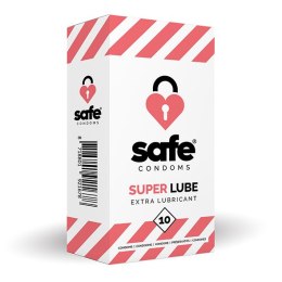 SAFE - Condooms Super Lube Extra Glijmiddel (10 stuks) Safe