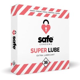 SAFE - Condooms Super Lube Extra Glijmiddel (36 stuks) Safe