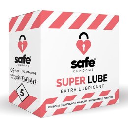 SAFE - Condooms Super Lube Extra Glijmiddel (5 stuks) Safe