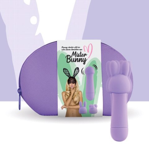 FeelzToys - Mister Bunny Massage Vibrator met 2 Dopjes Paars FeelzToys