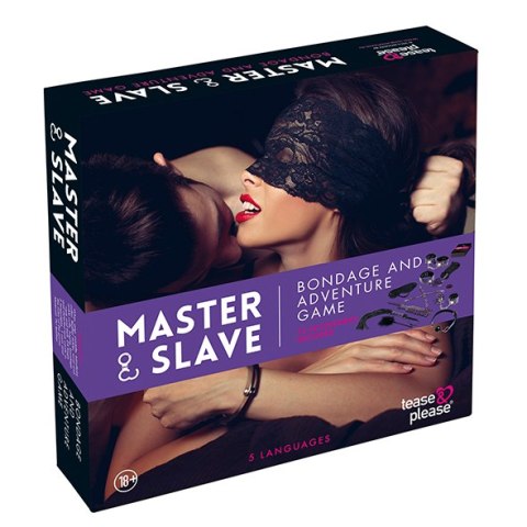 Master & Slave Bondage Game Paars (NL-EN-DE-FR-ES-IT-SE-NO-PL-RU) Tease & please