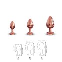 Ozdobny korek analny metal DORCEL Diamond Plug 9cm Dorcel