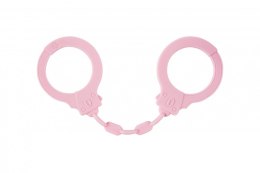 Kajdanki-Silicone Handcuffs Party Hard Suppression Pink Lola Games