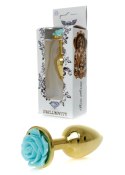 Plug-Jewellery Gold PLUG ROSE- Light Blue Boss Series HeavyFun