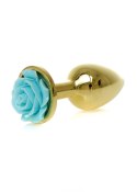 Plug-Jewellery Gold PLUG ROSE- Light Blue Boss Series HeavyFun