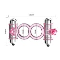 BAILE - BUNNY SNUGGLES COCK CLIT RING, 10 vibration functions BAILE