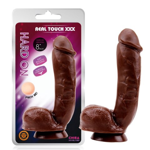 Duże Ciemne Dildo Hard On Brown-Brown Real Touch XXX