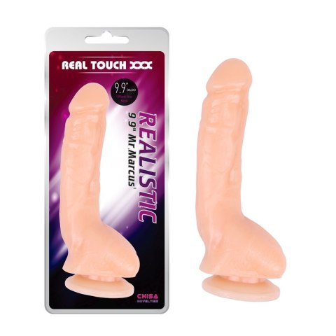 Realistyczne Dildo Jądra Przyssawka Realistic 9.9 Real Touch XXX